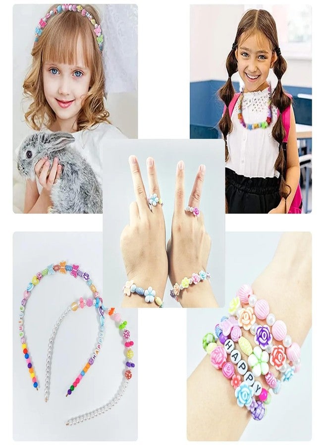 BACHUDO New Jewellery Making Kits for Children | Alphabet DIY Arts and Crafts Pop Colorfull Clay Beads Set for Friendship Necklace Earring Birthday Gifts Girls Age 6-13 (Multi) - Image 4